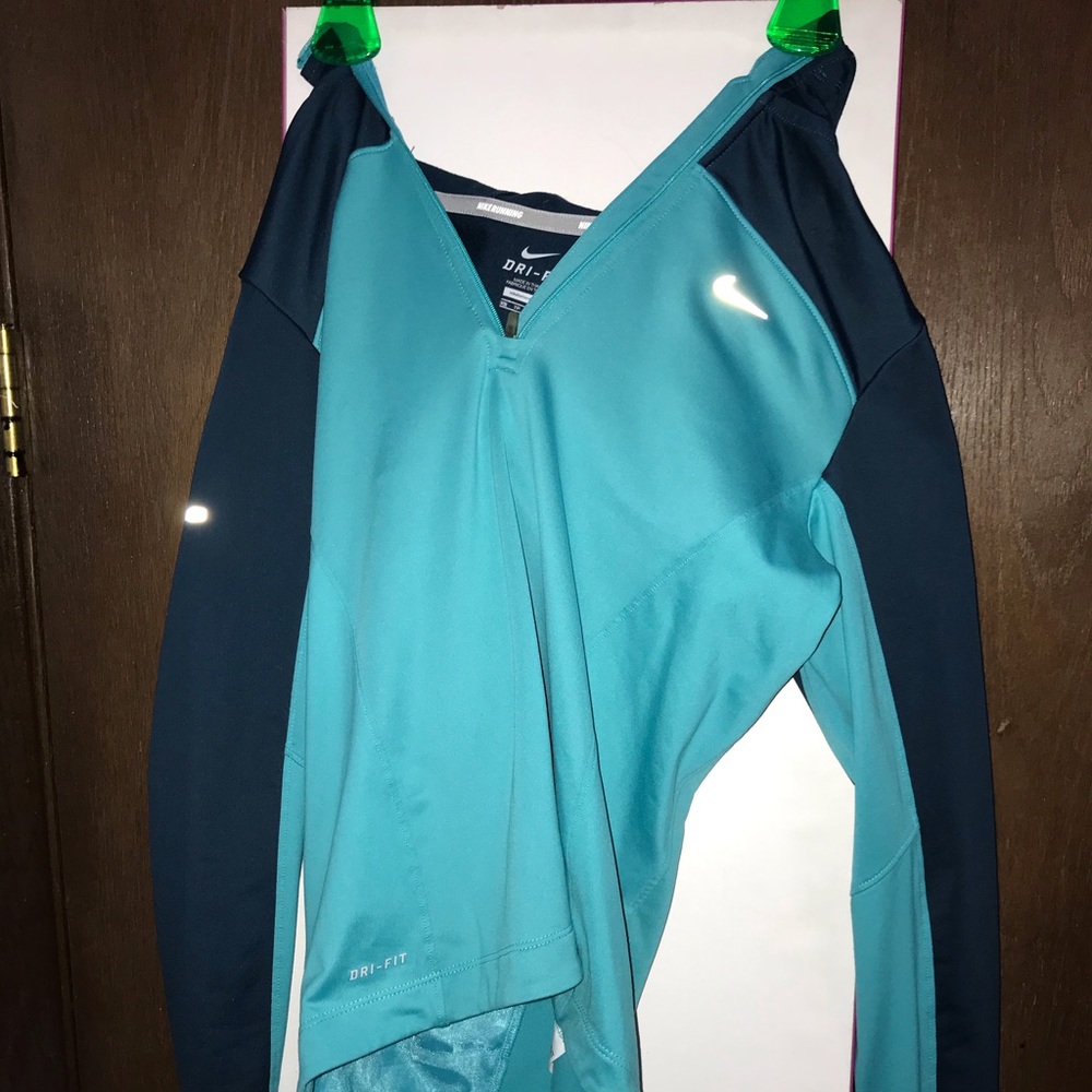 Dark blue and light blue hoodie